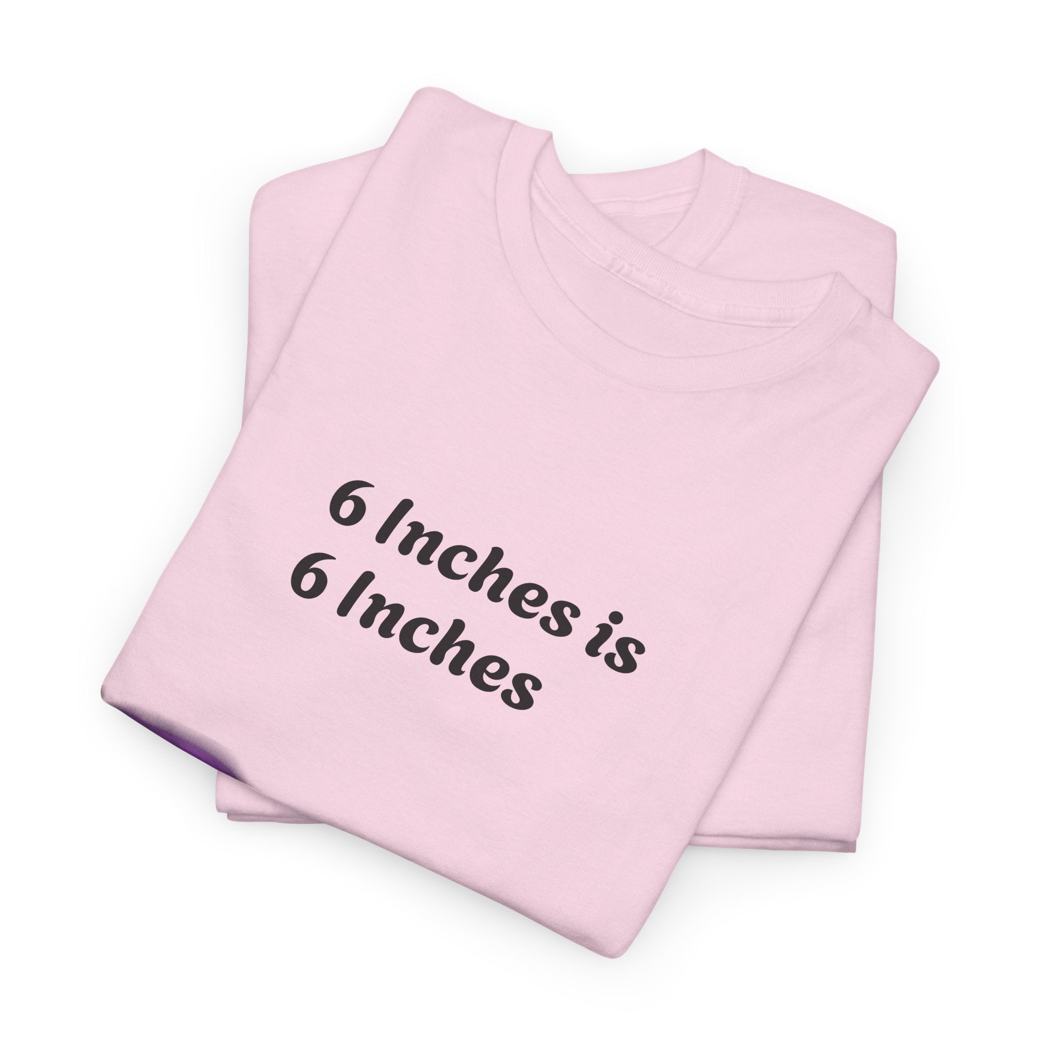 T-Shirt — "6 Inches is 6 Inches" Graphic Tee (It's All About Perspective)