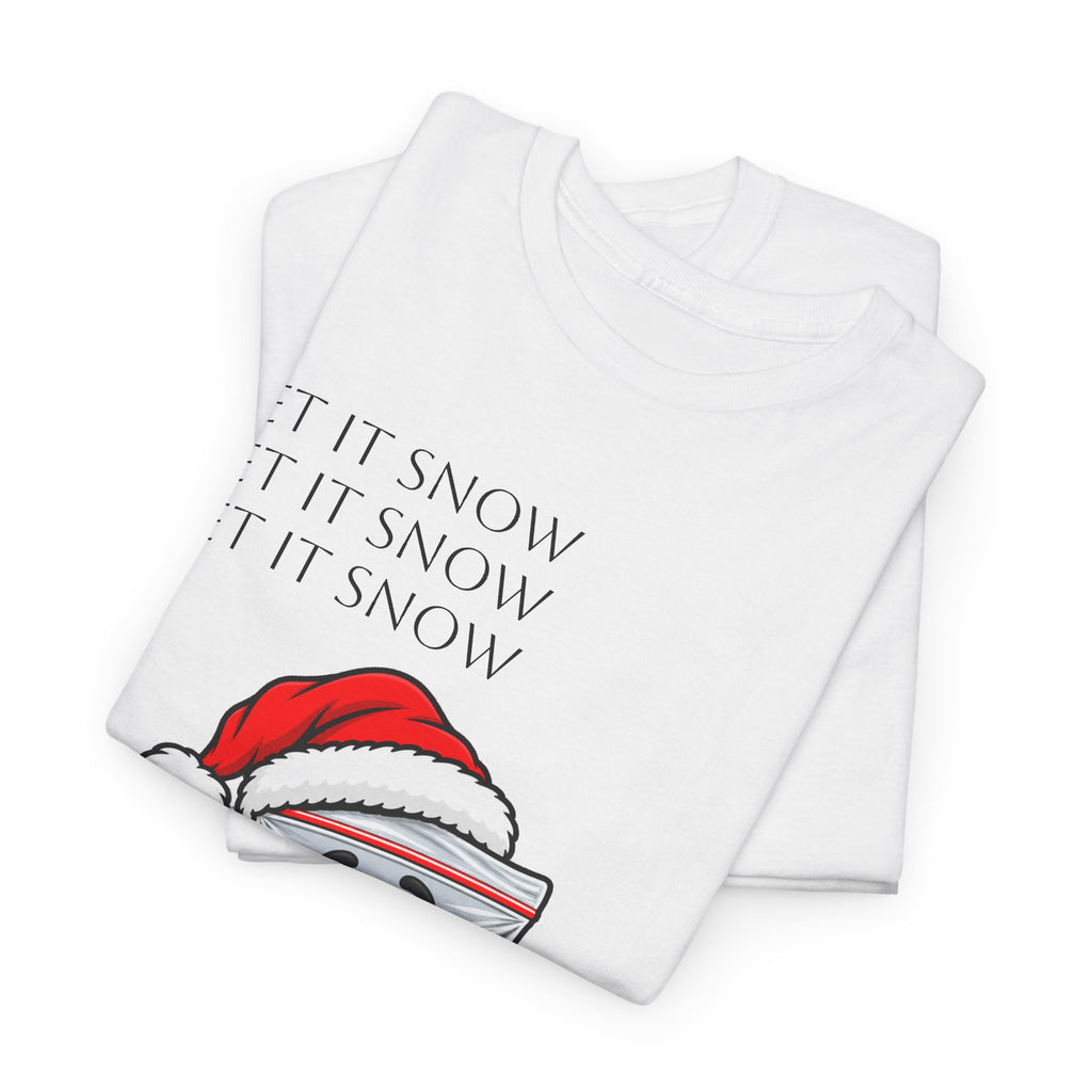 T‑Shirt — "Let It Snow" Bag Character Graphic Tee