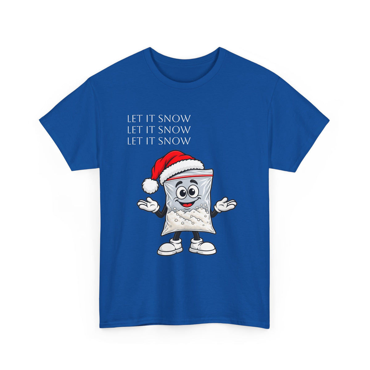 T‑Shirt — "Let It Snow" Bag Character Graphic Tee