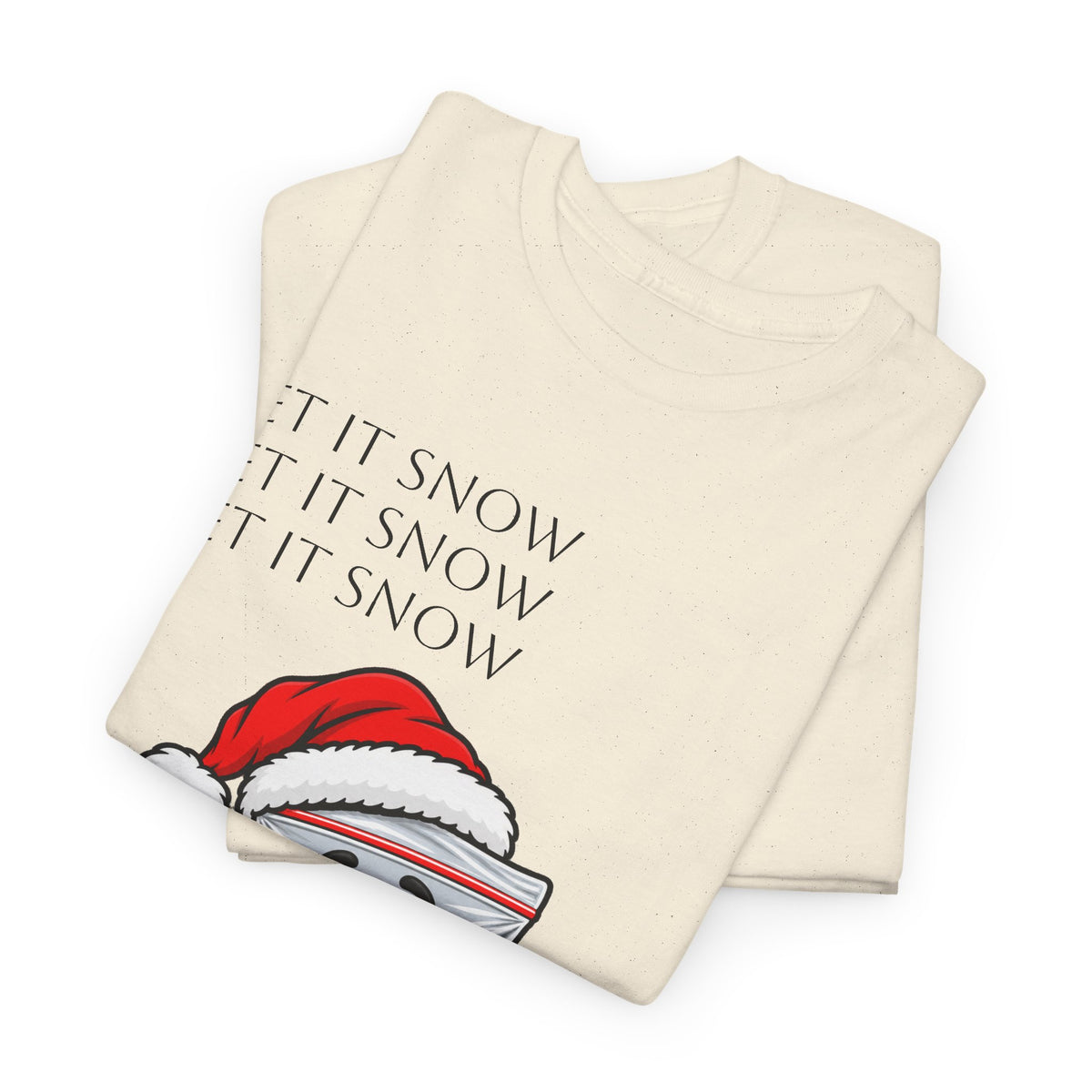 T‑Shirt — "Let It Snow" Bag Character Graphic Tee