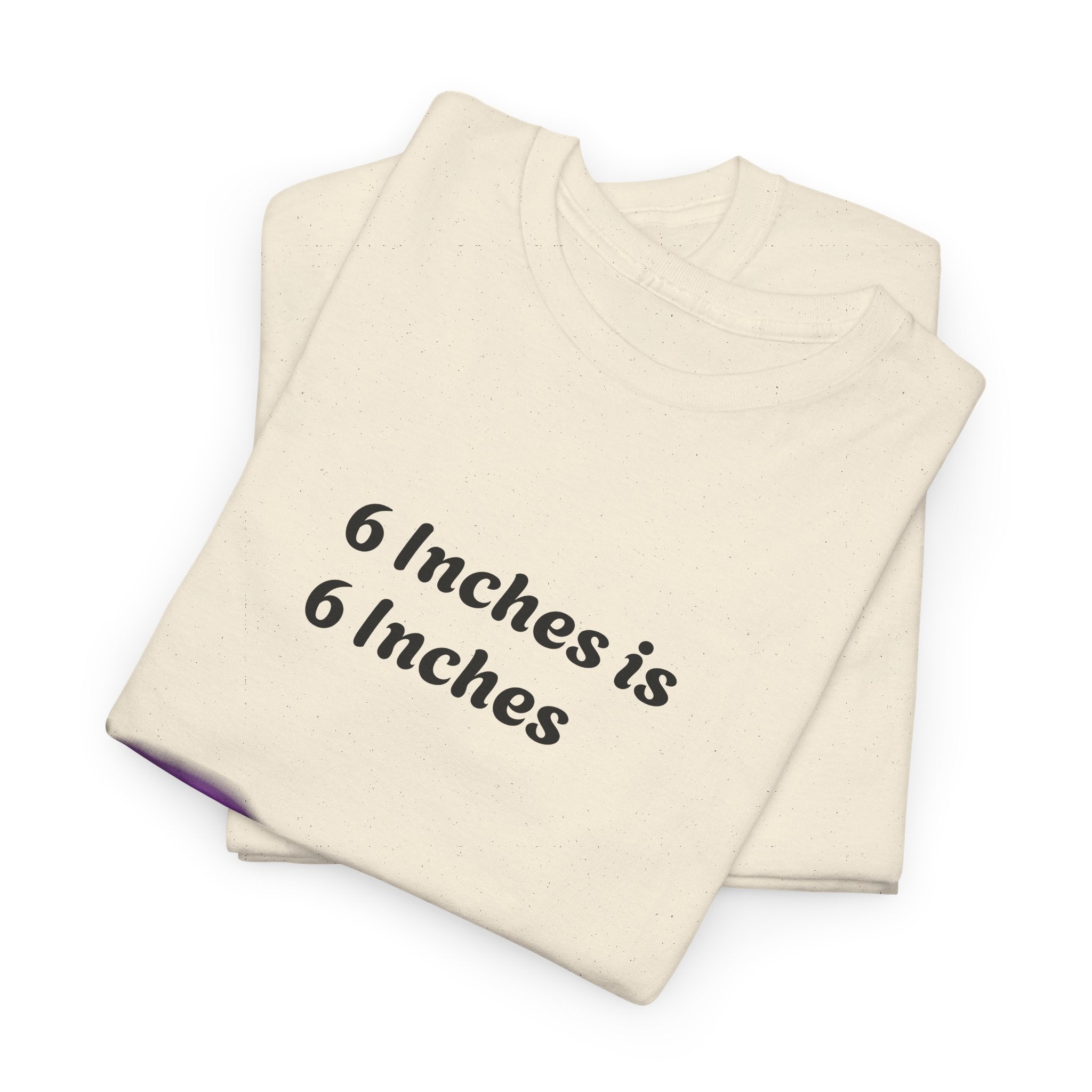 T-Shirt — "6 Inches is 6 Inches" Graphic Tee (It's All About Perspective)