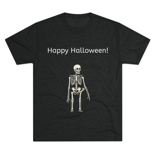 Happy Halloween Skeleton Tee — Halloween Graphic T-Shirt