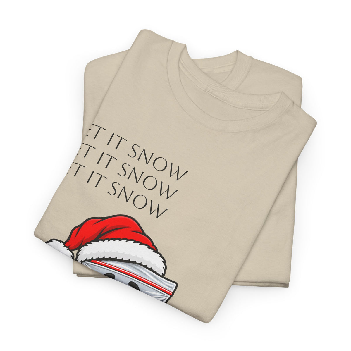 T‑Shirt — "Let It Snow" Bag Character Graphic Tee