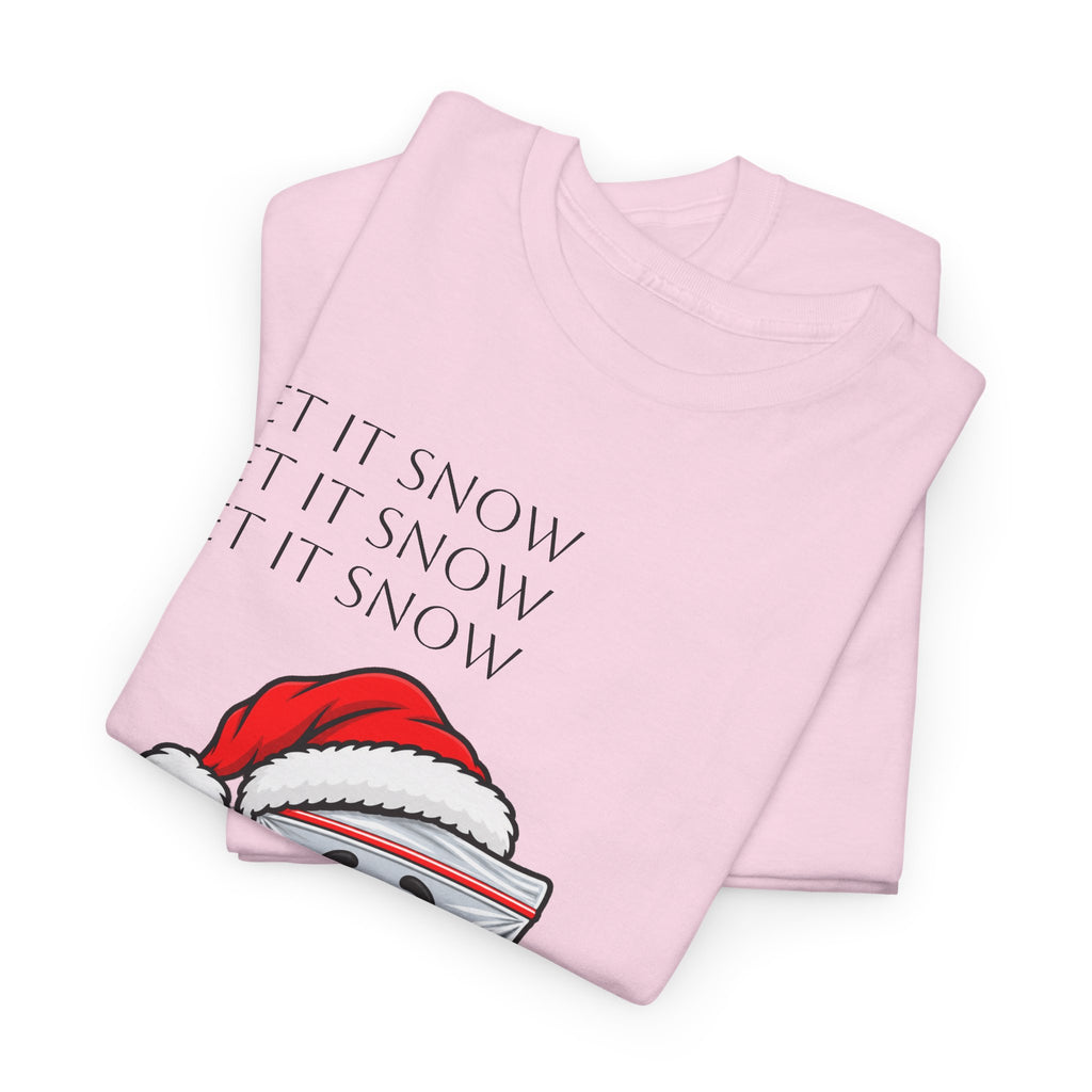 T‑Shirt — "Let It Snow" Bag Character Graphic Tee