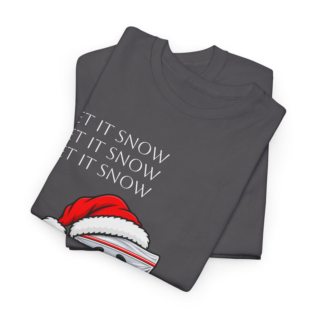 T‑Shirt — "Let It Snow" Bag Character Graphic Tee