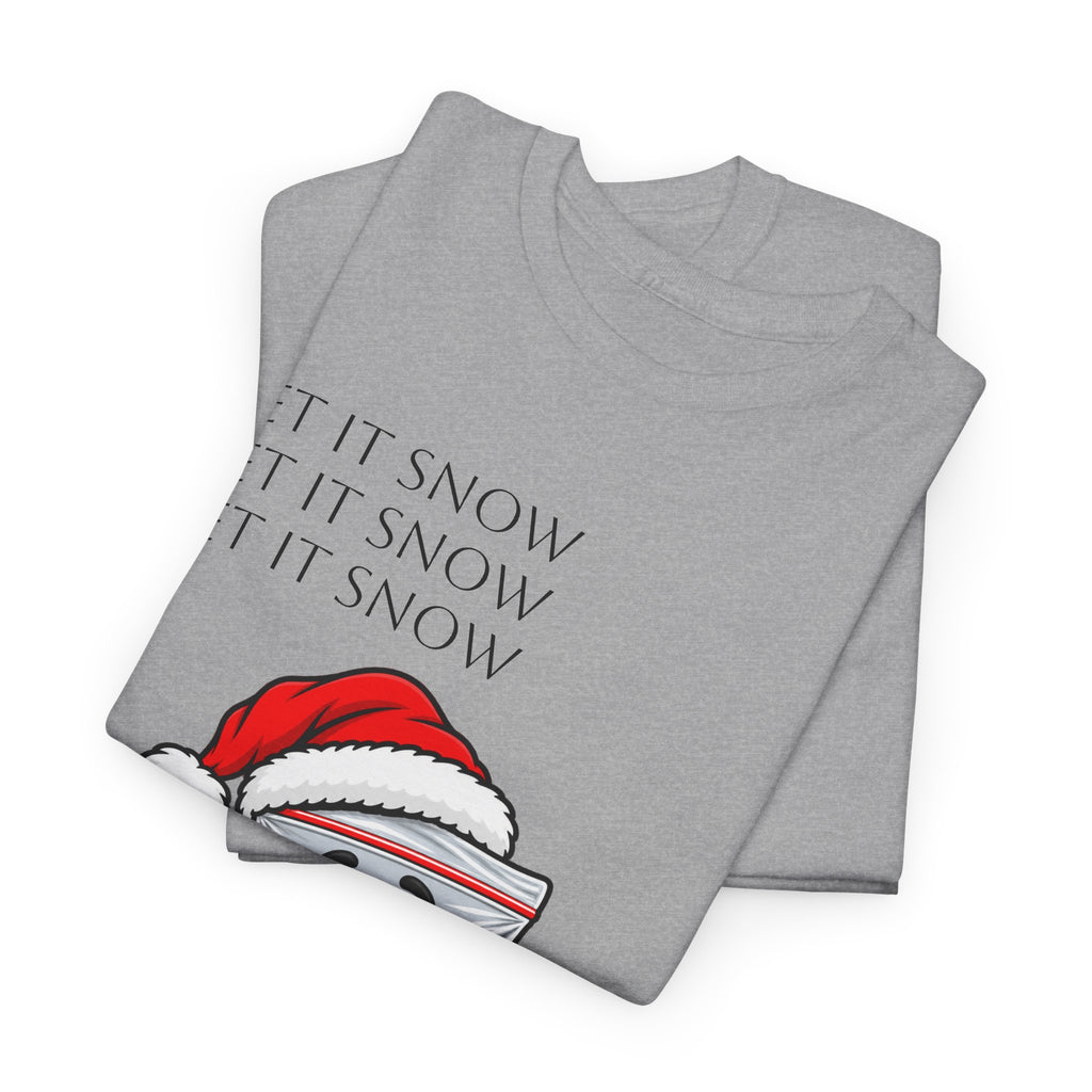 T‑Shirt — "Let It Snow" Bag Character Graphic Tee