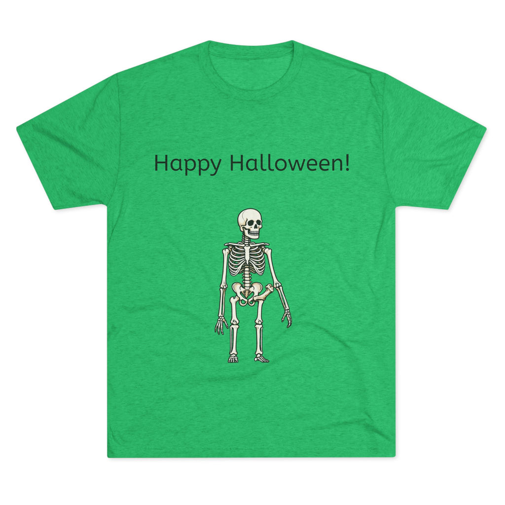 Happy Halloween Skeleton Tee — Halloween Graphic T-Shirt