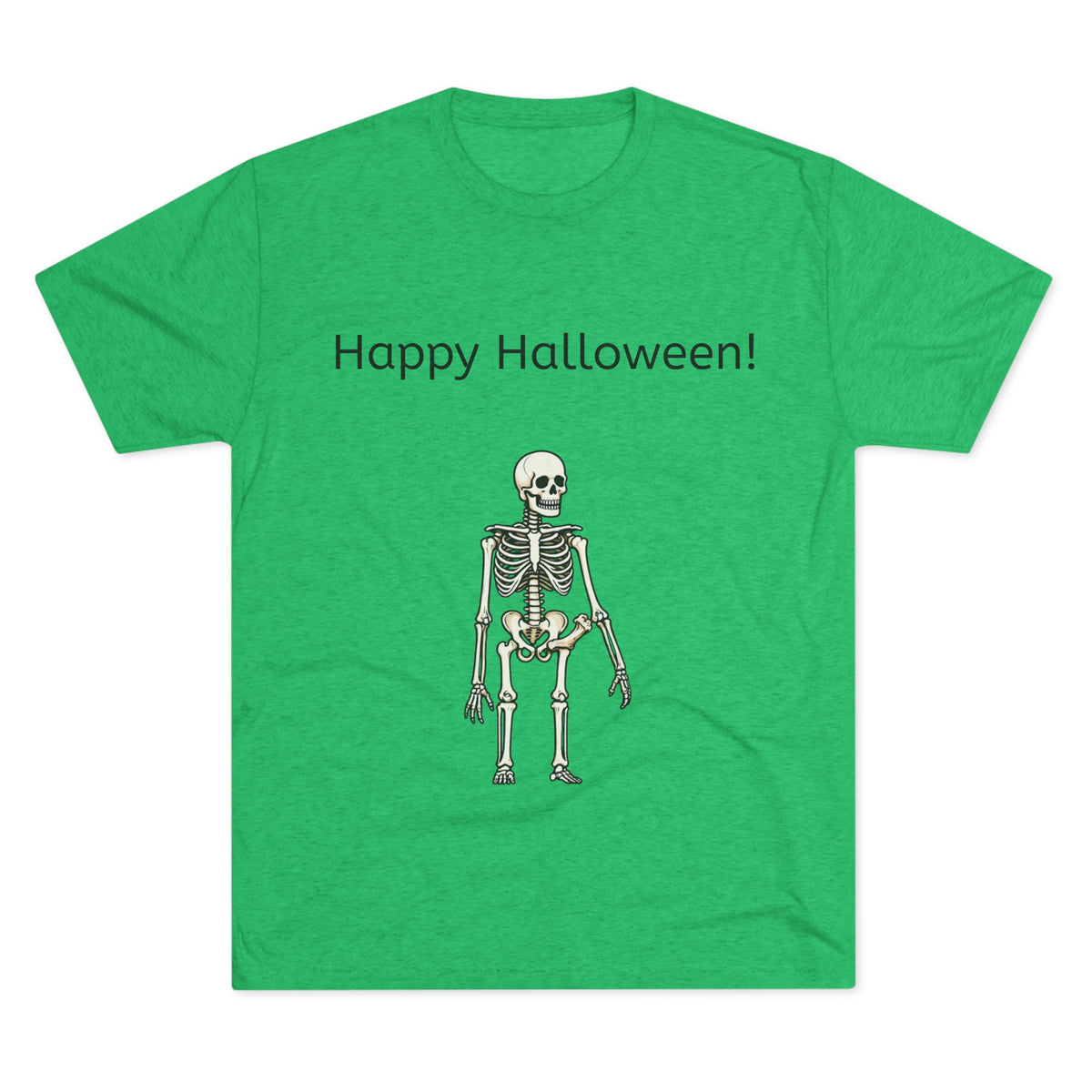 Happy Halloween Skeleton Tee — Halloween Graphic T-Shirt