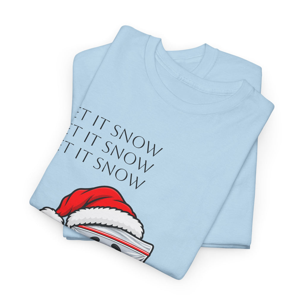 T‑Shirt — "Let It Snow" Bag Character Graphic Tee