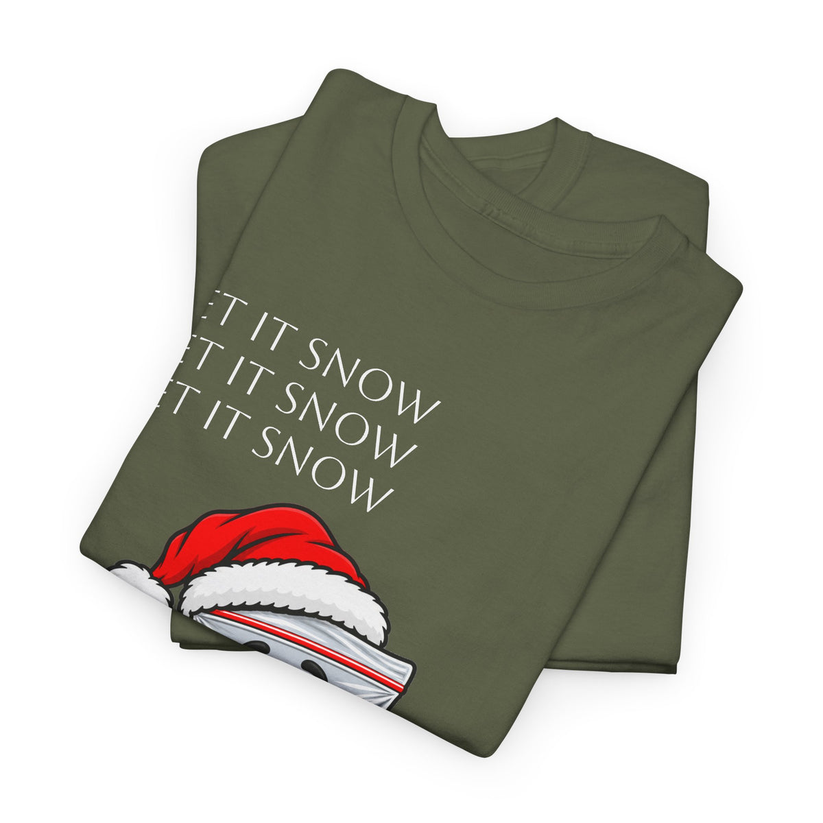 T‑Shirt — "Let It Snow" Bag Character Graphic Tee