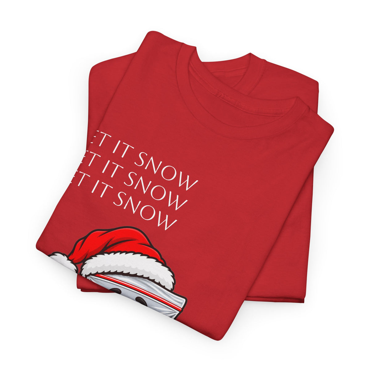 T‑Shirt — "Let It Snow" Bag Character Graphic Tee